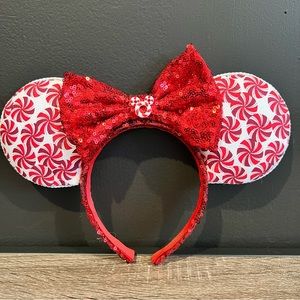 Peppermint print Minnie ears